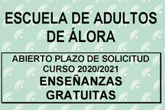 Abierto plazo de solicitud Escuela Adultos lora